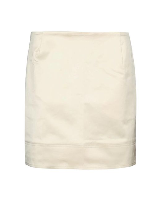 Totême Crepe Mini Rok in het Natural