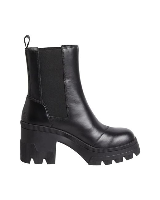 Calvin Klein Black Heeled Boots