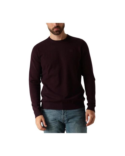 Butcher of Blue Paarse Crew Neck Sweater Voor in het Black voor heren
