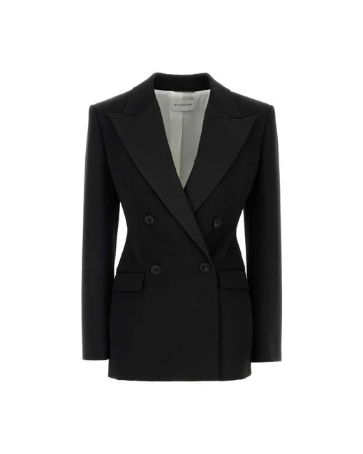 Givenchy Double-Breasted Tailored Blazer in het Black