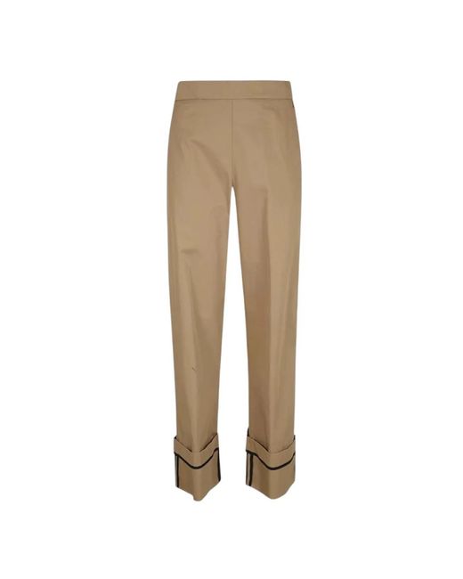 Herno Natural Cropped Trousers