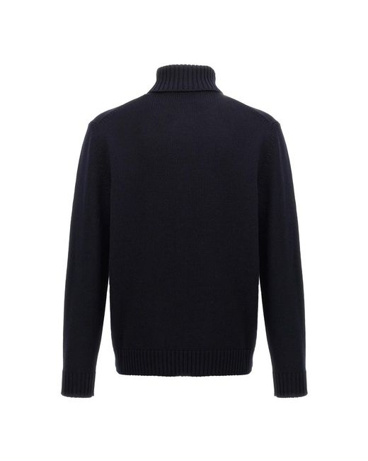 Zanone Blue Turtlenecks for men