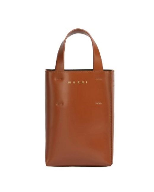 Marni Brown Tote Bags