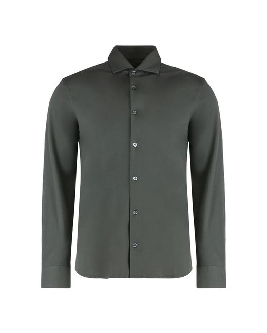 Moorer Green Casual Shirts for men