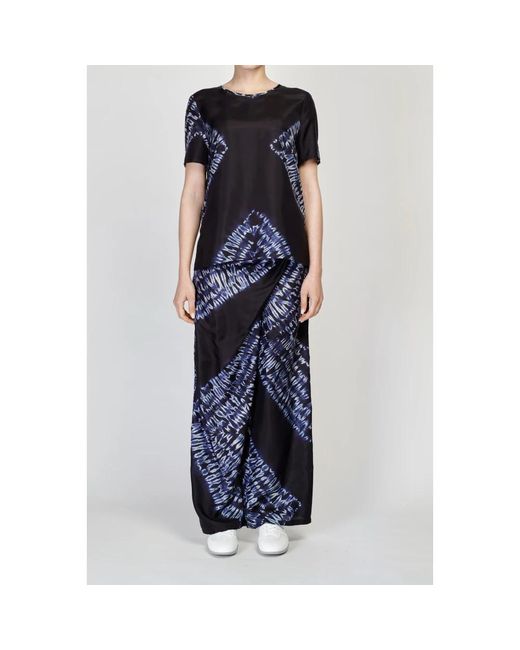 Wide Trousers P.A.R.O.S.H. de color Blue