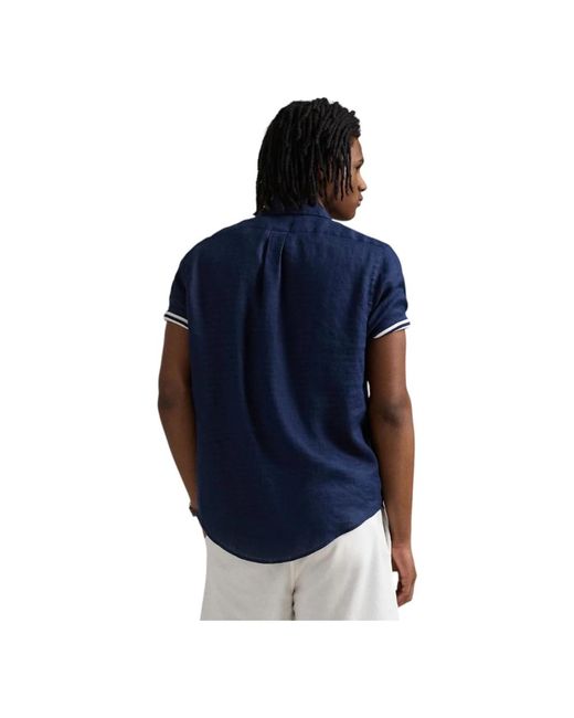 Ralph Lauren Blue Short Sleeve Shirts for men