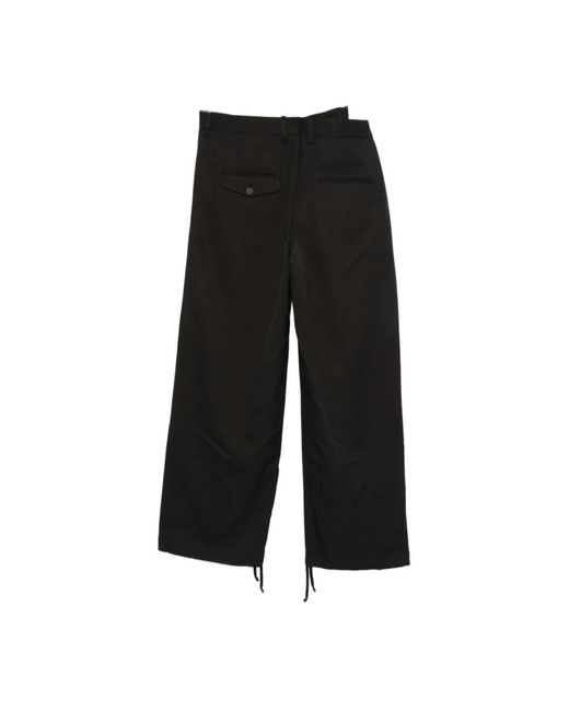 Maison Mihara Yasuhiro Black Straight Trousers