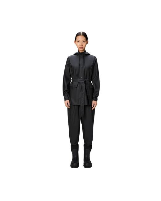 Rains Black Rain Jackets