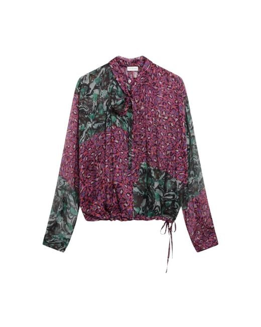 Dries Van Noten Blouse in het Purple