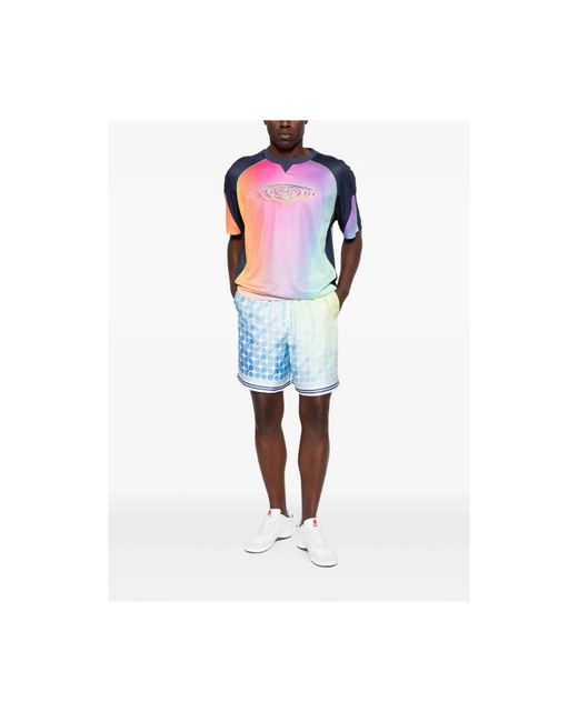 Casablanca Blue Casual Shorts for men