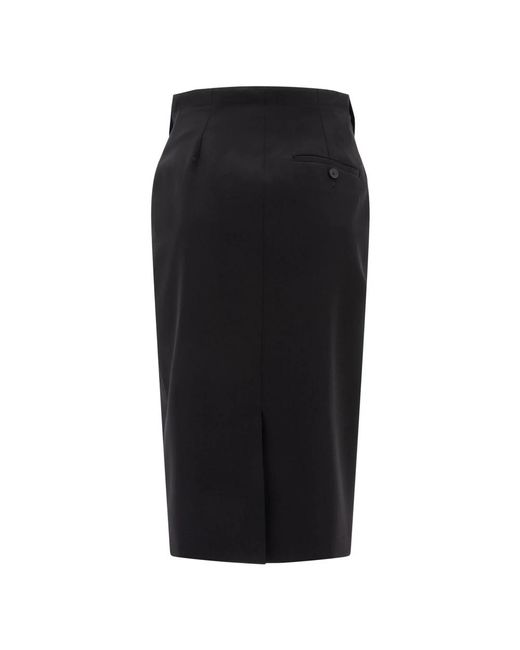 Alexander McQueen Black Midi Skirts