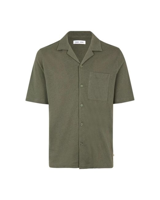 Samsøe & Samsøe Green Short Sleeve Shirts for men
