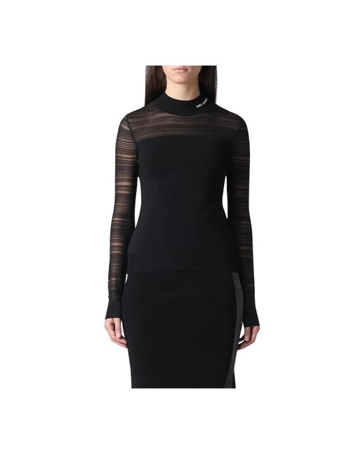 Karl Lagerfeld Trui Met Iconisch Design En Premium Stof in het Black