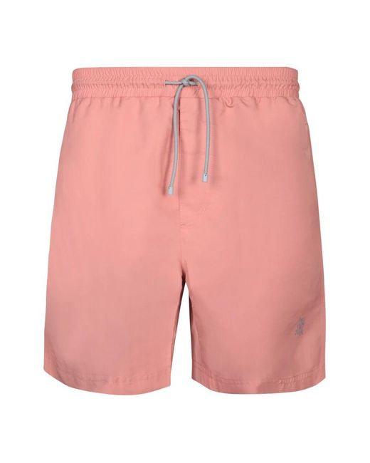Brunello Cucinelli Rosa Badehose Leichtes Nylon Kordelzug in Pink für Herren