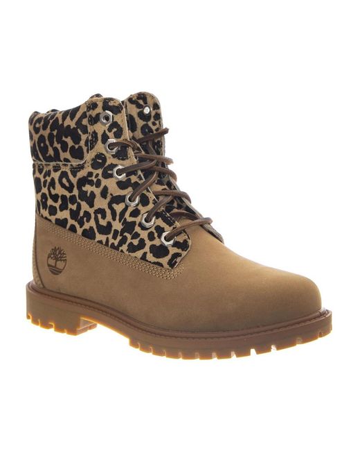 Timberland Schoenen ,Veelkleurig ,Leer Premium 6-Inch Waterproof Patent Boot in het Brown