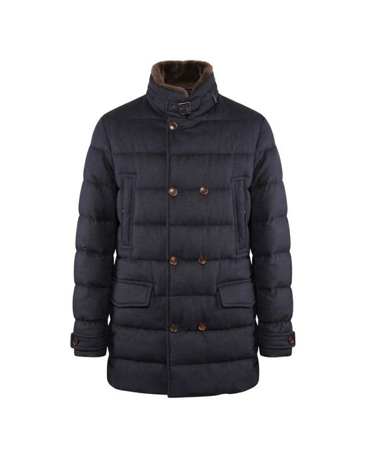 Moorer Blue Down Jackets for men