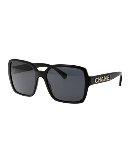 Occhiali da sole alla moda con modello 0ch5408 di Chanel in Black