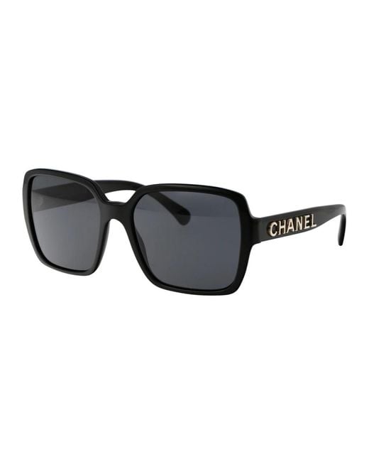 Chanel Black Stylische sonnenbrille mit modell 0ch5408