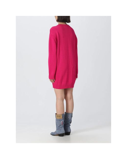 Moschino Red Knitted Dresses