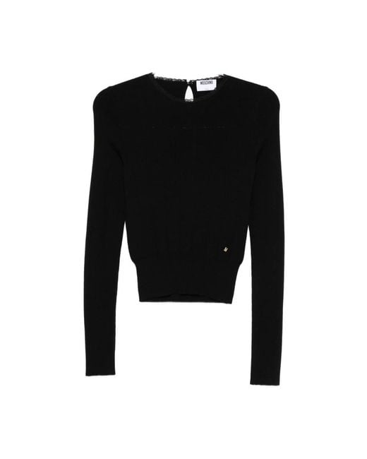 Moschino Black Round-Neck Knitwear