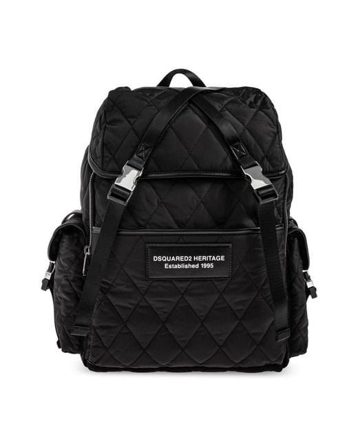 DSquared² Black Backpacks for men