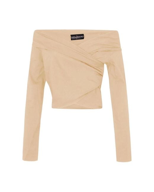 Long Sleeve Tops Cortana de color Natural
