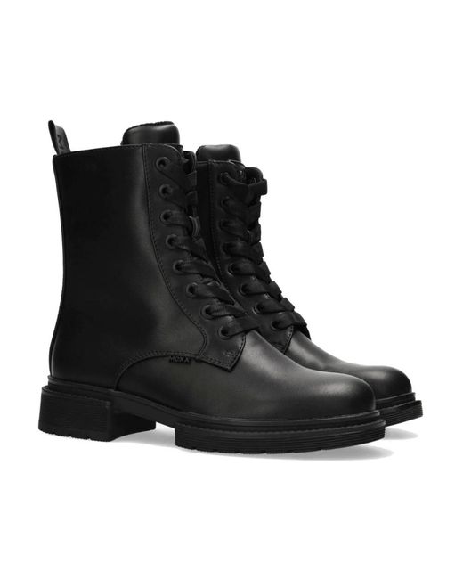 Mexx Black Lace-Up Boots