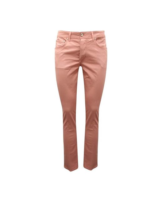 Barba Napoli Pink Slim-Fit Trousers for men