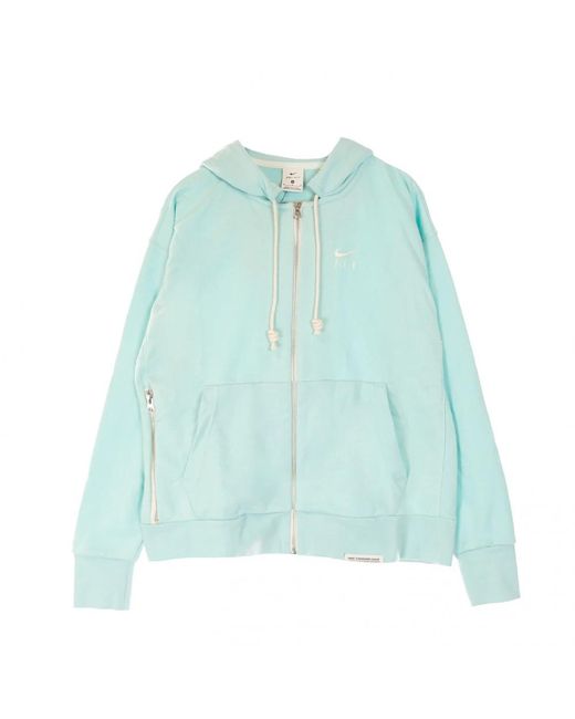 Nike Fitness ,Groen ,Katoen Light Dew Full-Zip Hoodie in het Blue