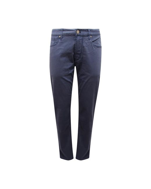 Armani Blue Slim-Fit Trousers for men