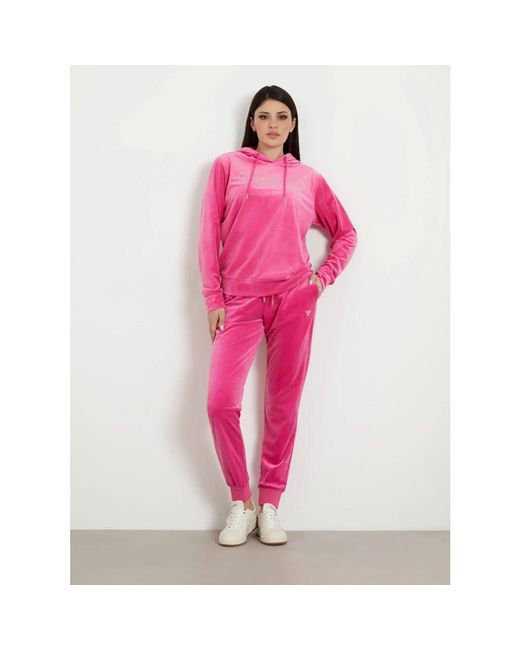 Sweatshirts & hoodies > hoodies Guess en coloris Pink