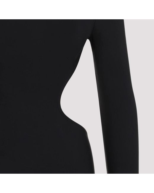 Balenciaga Black Schwarzes cut out mini kleid