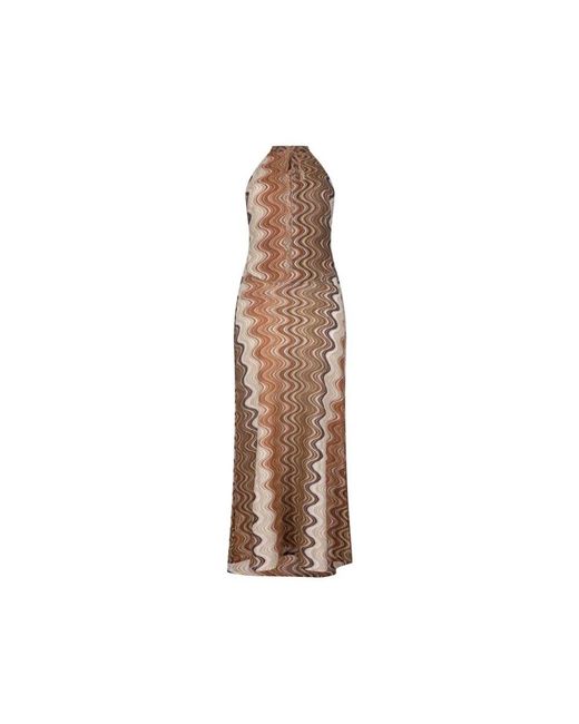 Mc2 Saint Barth Brown Maxi Dresses