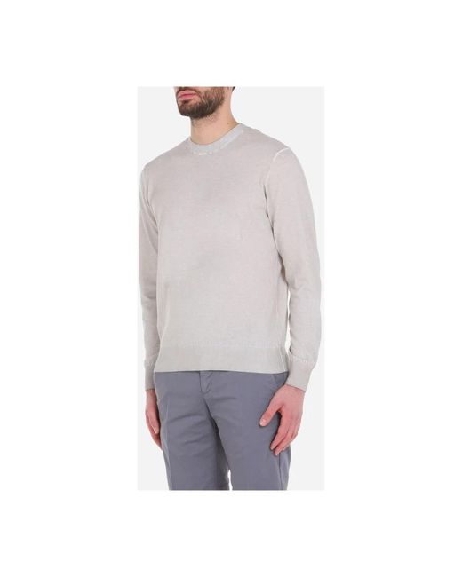 Paolo Pecora Gray Round-Neck Knitwear for men