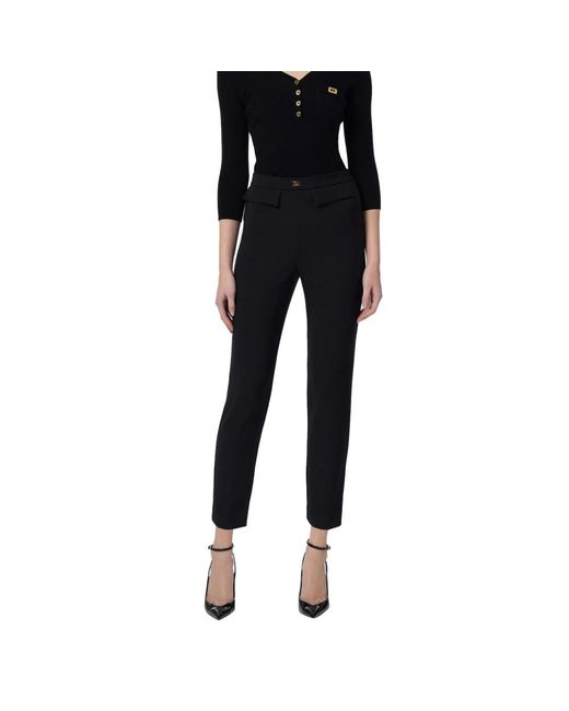 Elisabetta Franchi Slim-Fit Trousers in het Black