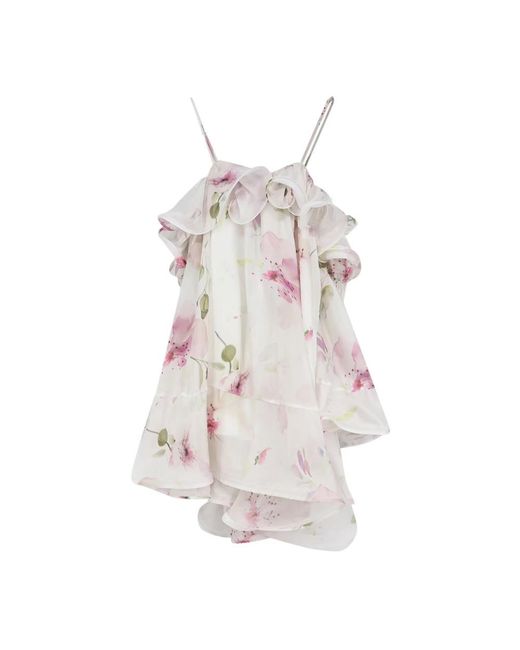 ACTUALEE White Short Dresses