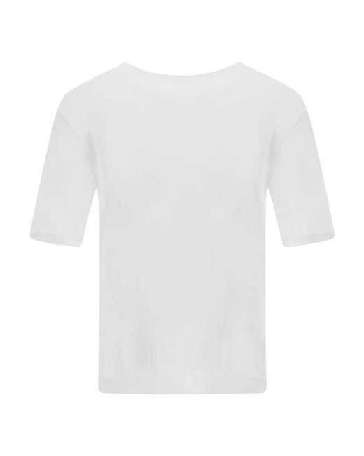 Herno White Round-Neck Knitwear