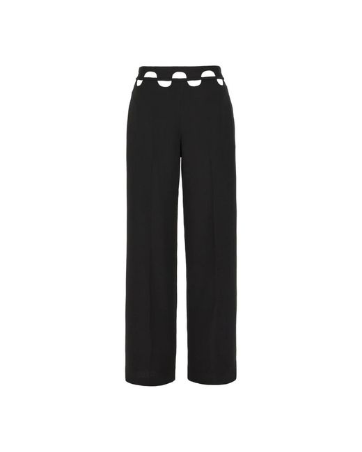 Dion Lee Black Wide Trousers