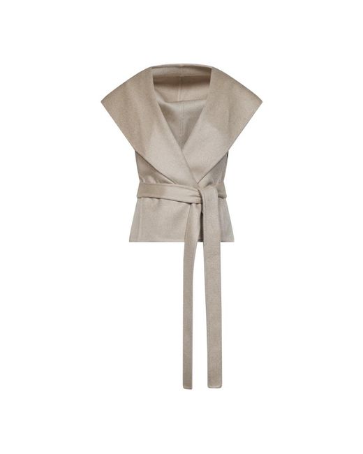 Alaïa Jassen ,Kasjmier Cashmere Vest in het Natural
