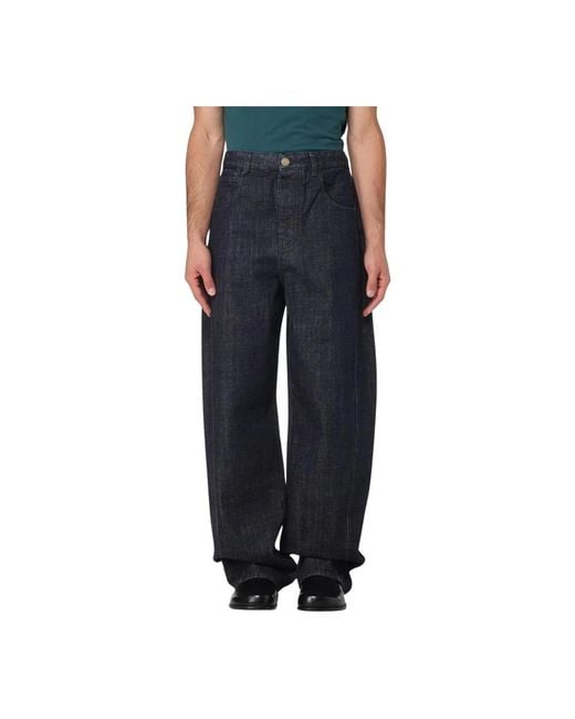 Jacquemus Blue Loose-Fit Jeans for men