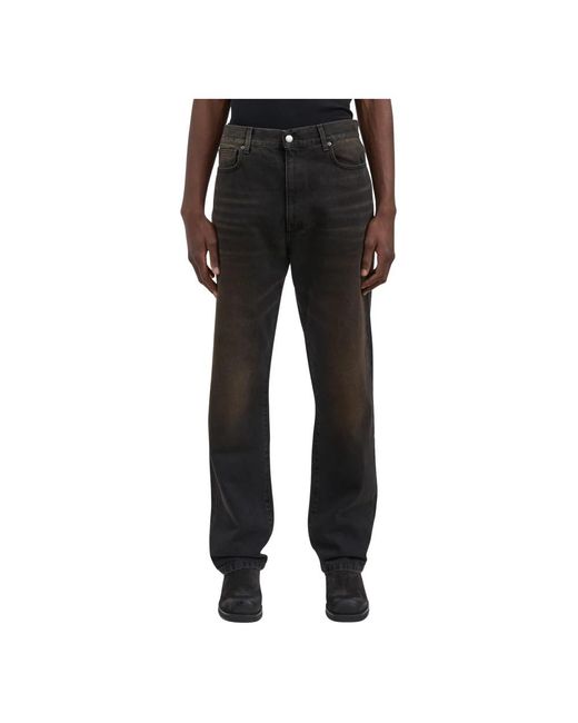 Straight Jeans Paura de hombre de color Black