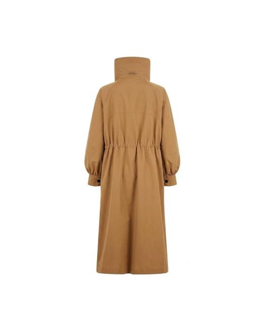 Herno Lange Trenchcoat Met Trechterhals in het Brown