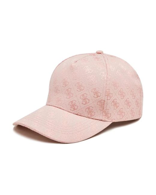 Cappellino da baseball aviana con motivo rosa di Guess in Pink