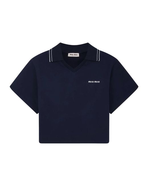 Miu Miu Blue Sweatshirts