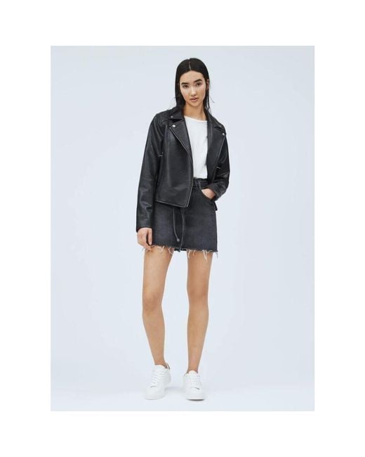 Pepe Jeans Blue Retro Denim Minirock Mit Gürtel