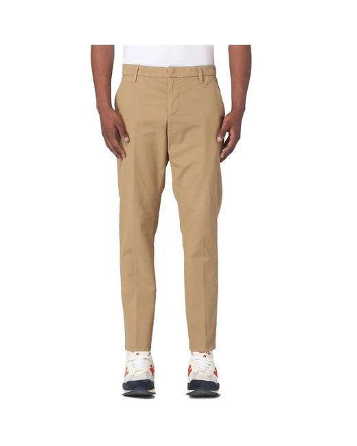 Dondup Natural Straight Trousers for men