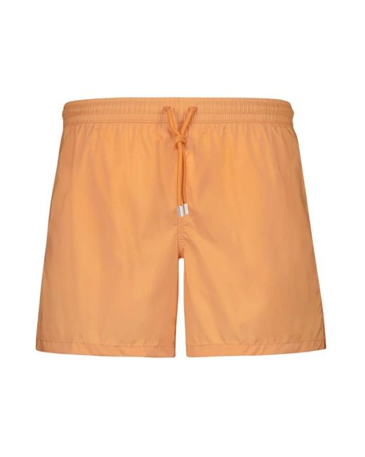 Fedeli Badmode ,Oranje ,Polyester Oranje Zwembroek in het Orange voor heren