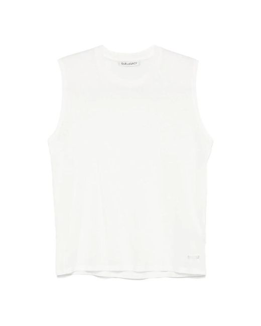 Sleeveless Tops Our Legacy de hombre de color White