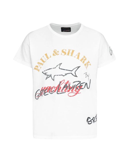 T-Shirts Paul & Shark de hombre de color White