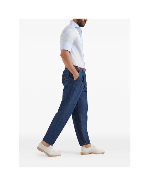 Brunello Cucinelli Blue Denim for men